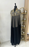 Abaya cap Latifa or/argent