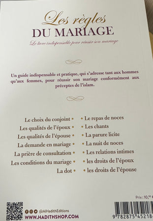 livre Les règles du mariage